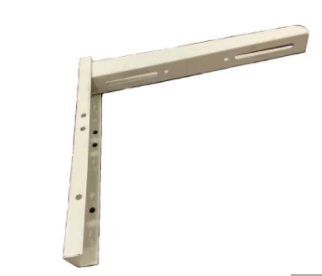 Soporte en L para aire acondicionado con recubrimiento en polvo blanco