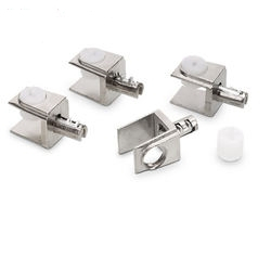 Abrazadera de panel de vidrio de aleación de zinc para gabinete