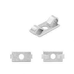 Perfil de extrusión de aluminio, cierre elástico con extremo de resorte, sujetador elástico