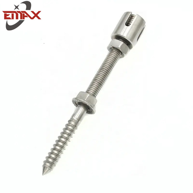 Aparejo verde del hardware del acero inoxidable de las colocaciones de cuerda de alambre del soporte del eje de la pared