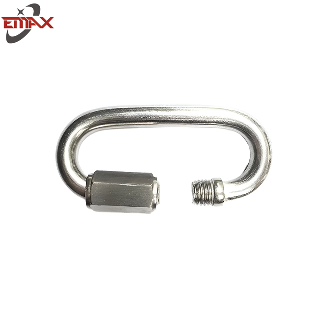 Enlaces rápidos en forma de D de acero inoxidable de alta resistencia para aparejos