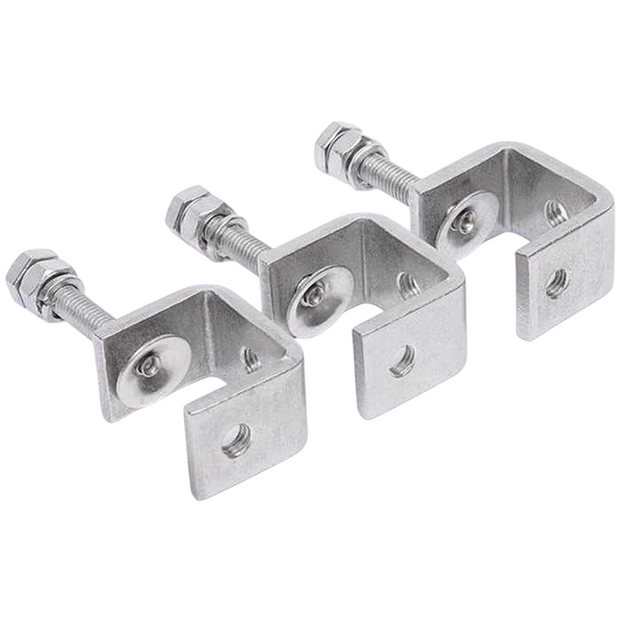 Abrazadera de puntal de canal C ajustable para instalación de vigas de acero