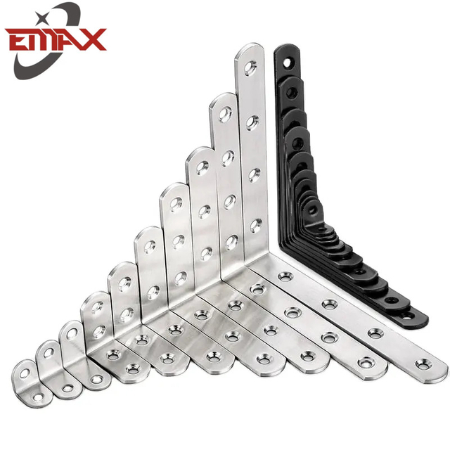 Soporte de soporte para muebles Soportes de montaje en pared en forma de L de metal para estante de montaje