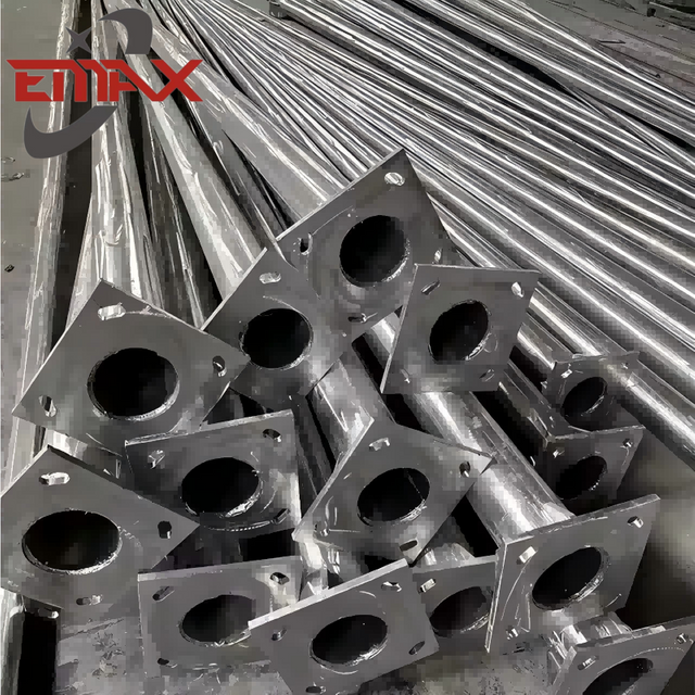 Lámpara de estacionamiento de jardín de carretera de galvanizado postes de metal al aire libre polacos de alumbrado