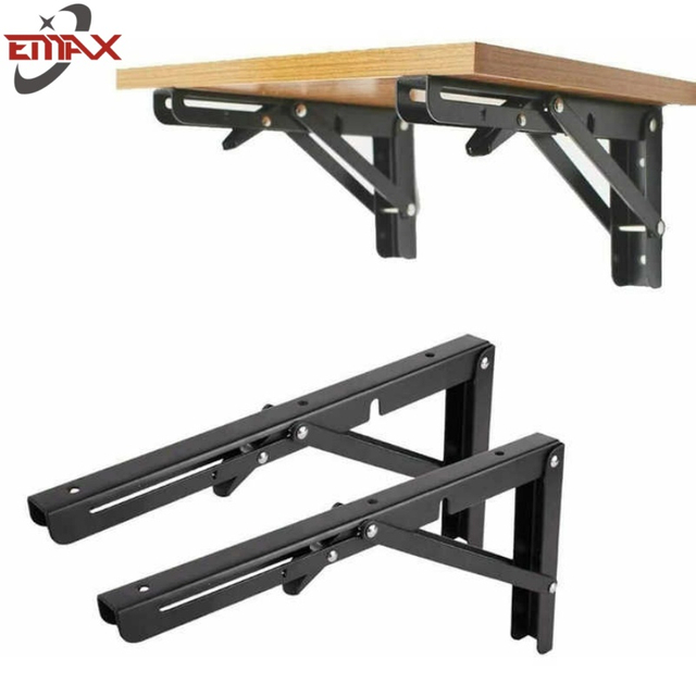 Soporte de muebles de soporte de estantes del triángulo de hardware de la cocina soportes de hierro fundido de servicio pesado