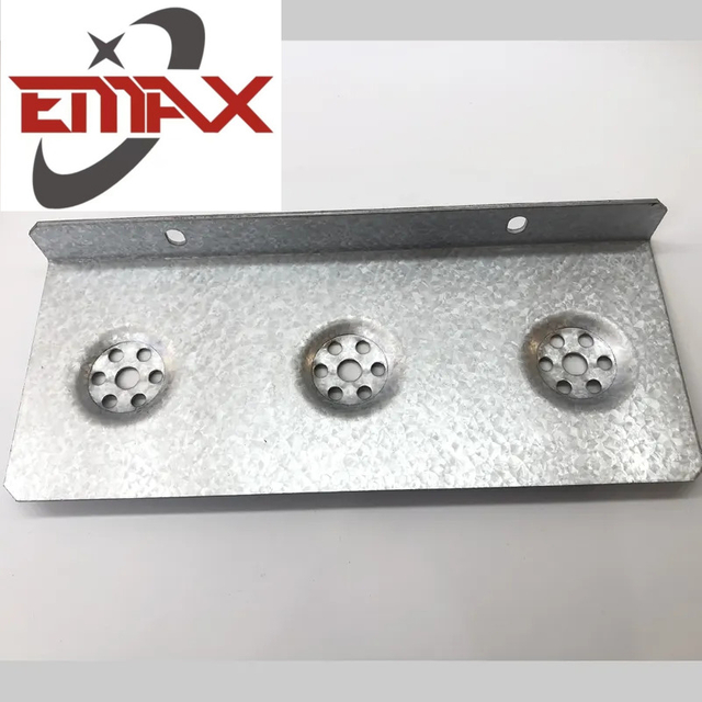 Metal perforado perforado que sella la pieza de hoja de aluminio de la fabricación de acero galvanizada del ángulo para la agricultura industrial