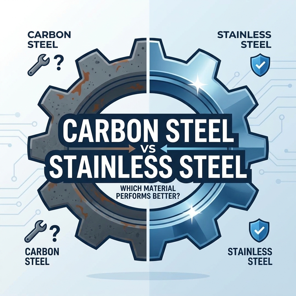 Acero al carbono versus acero inoxidable para piezas industriales: ¿Qué material funciona mejor?