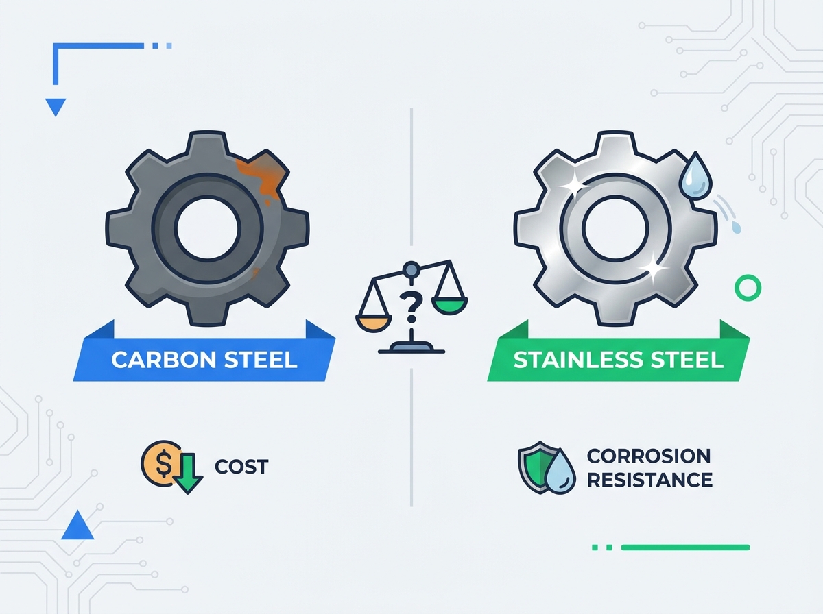 Comparaci&oacute;n de acero al carbono versus acero inoxidable
